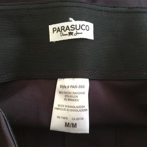 Parasuco Pants - Burgundy Maroon Moto Legging Parasuco Pants - Burgundy Maroon Moto Legging